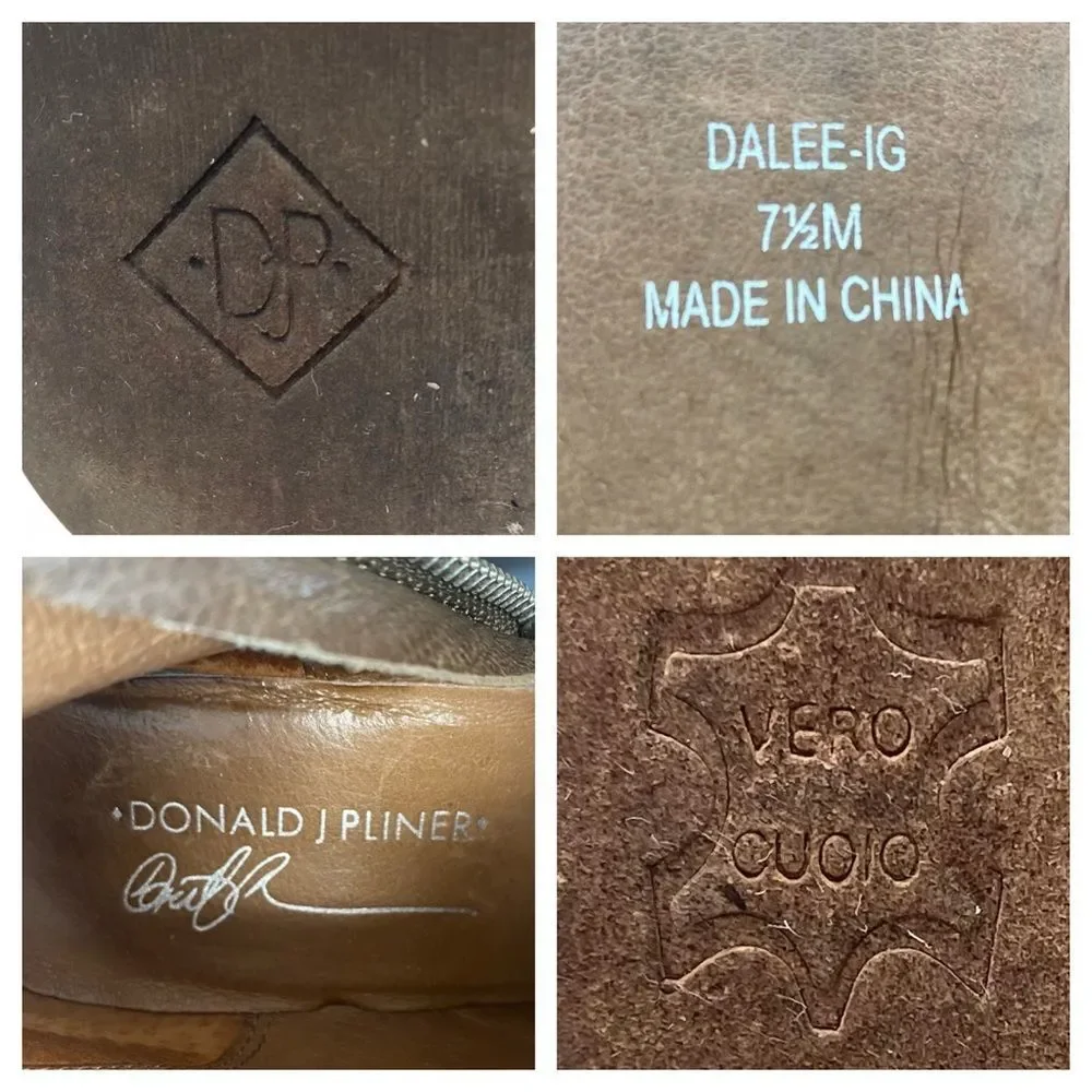 Donald J Pliner Tall pebbled leather 'Dalee' Boot - Picture 10 of 16